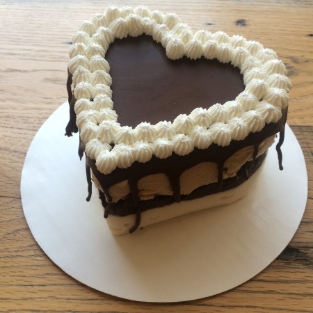 Black and White Mocha Ice Cream Cake